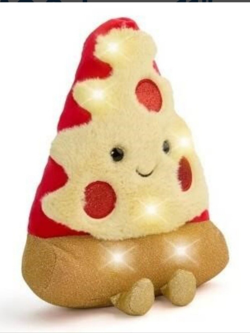 FAO Schwarz 11" Glow Brights Plush LED With Sound Pizza